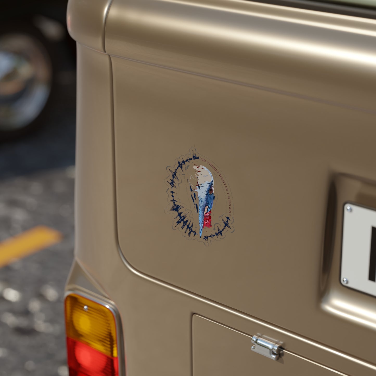 Transparent Outdoor Stickers, Die-Cut, 1pcs