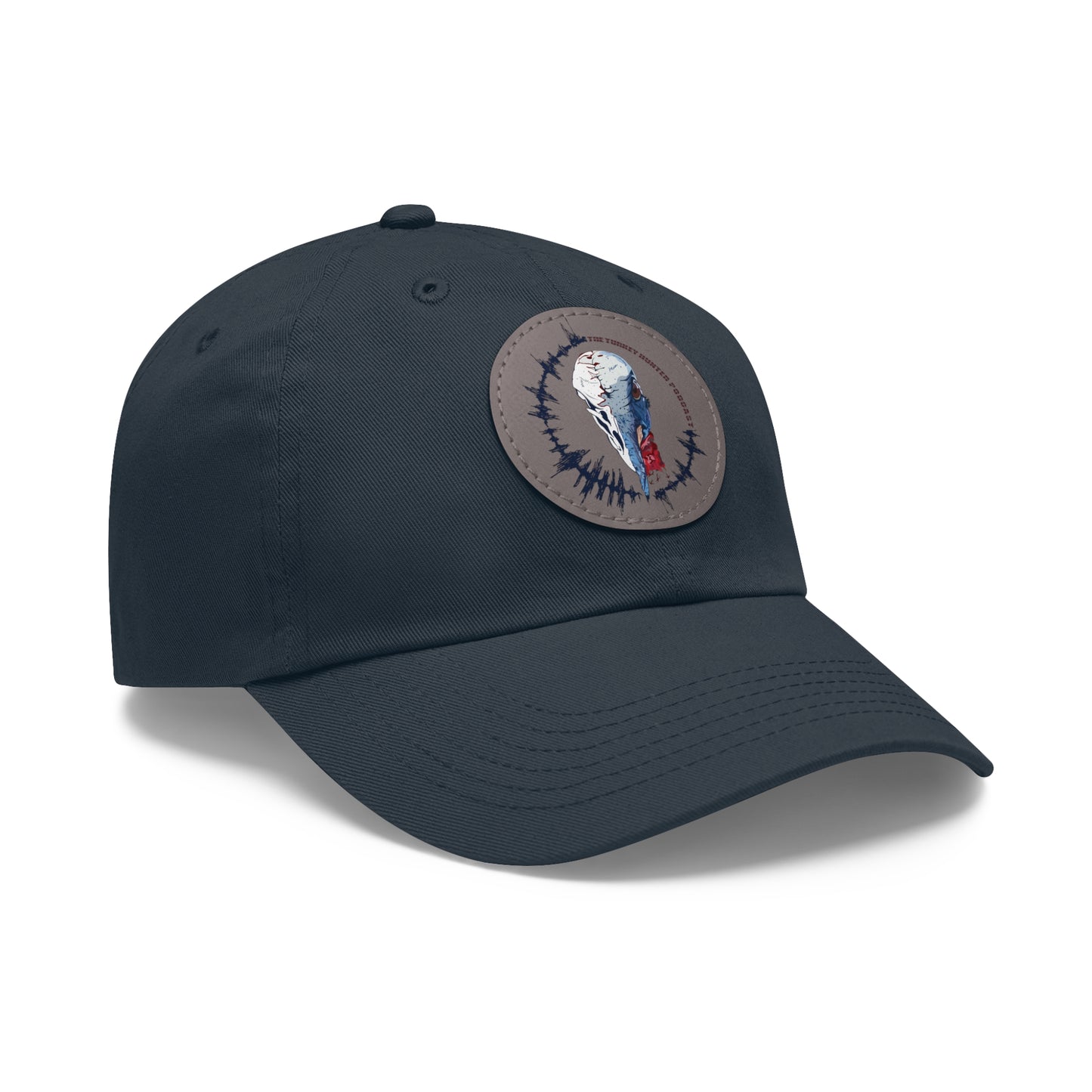 Dad Hat with Leather Patch (Round)