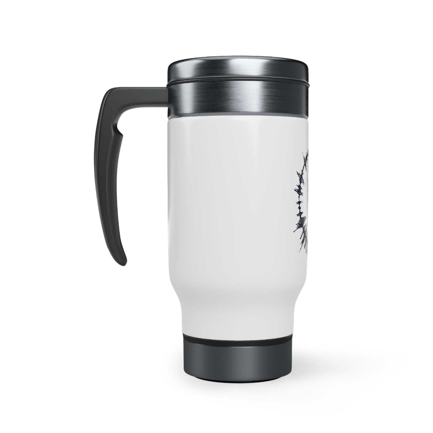 Turkey Hunter Podcast Stainless Steel Travel Mug with Handle, 14oz